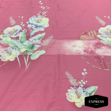 Whispering Blossoms: 100% Egyptian Cotton Sheet