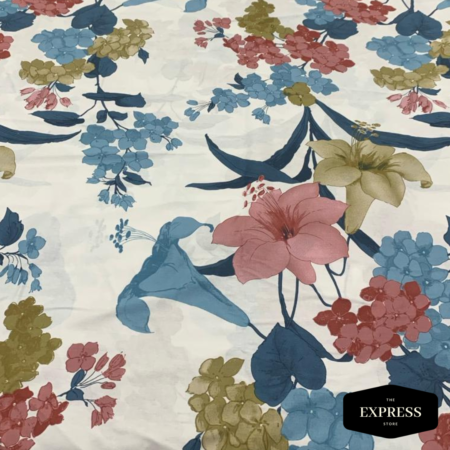 Floral Fusion: 100% Egyptian Cotton Sheet