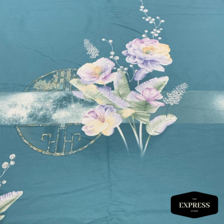 Whispering Blossoms: 100% Egyptian Cotton Sheet