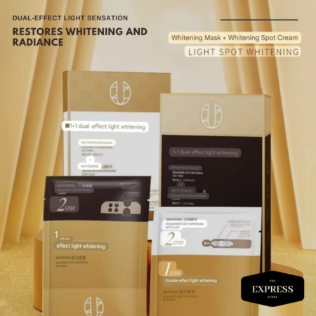 DUAL-EFFECT LIGHT SENSATION RESTORES WHITENING AND RADIANCE FACE MASK + FACE CREAM